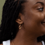 Blank Charm Huggie Hoop Earrings - Grove & Vae