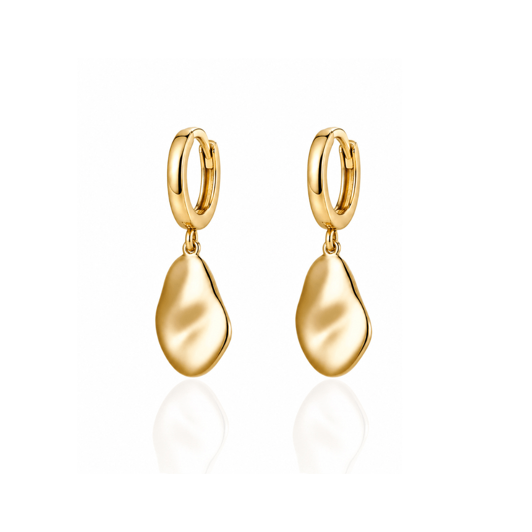 Blank Charm Huggie Hoop Earrings - Grove & Vae