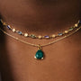 Evie Gemstone Choker Necklace - Multi Gemstone - Grove & Vae