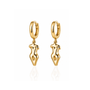 Female Figure Huggie Hoop Earrings - Grove & Vae