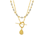 Verona Figaro T - Bar & Gemstone Necklace Set - Grove & Vae