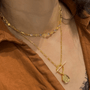 Verona Figaro T - Bar & Gemstone Necklace Set - Grove & Vae