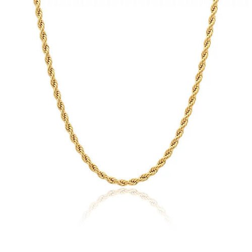 Gold Rope Chain Necklace - Grove & Vae