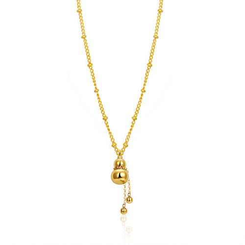 Honeypot Gold Bead Necklace